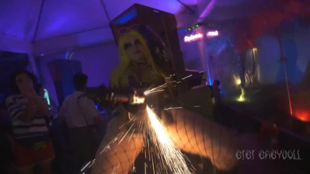 BIBI BABYDOLL FIRE SPARKLES SHOW - SFW Brazilian Porn