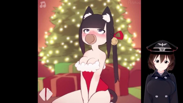 Getting a blowjob from the christmas catgirl Brazilian Porn